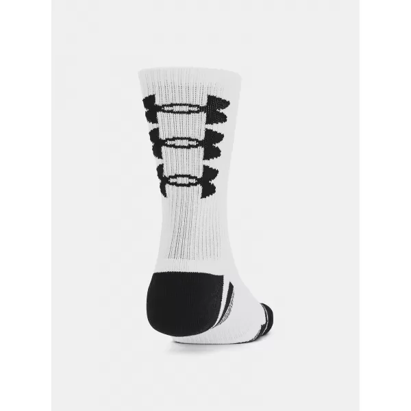  Socken UNDER ARMOUR PERF TECH NOV CREW (3 PÁRY) 1379515-101 WEIß 