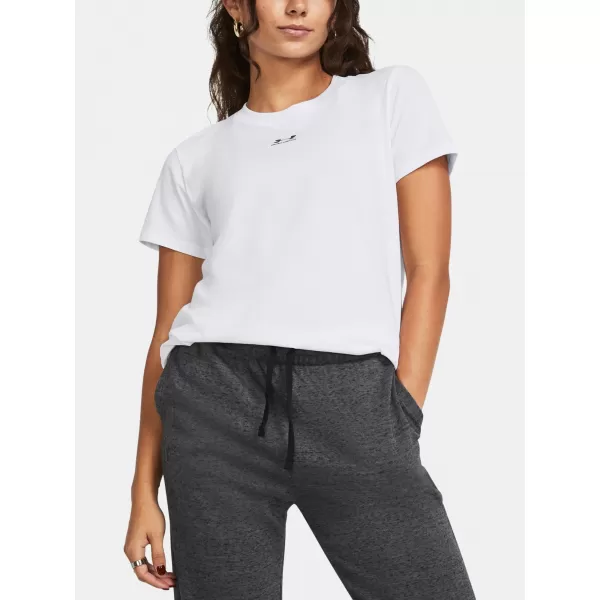  Damen-T-Shirt UNDER ARMOUR CAMPUS CORE SS 1383648-100 WEIß 