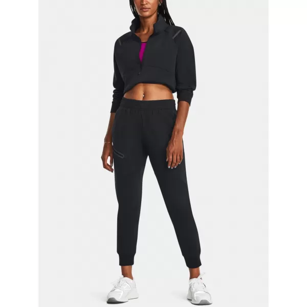  Damen-Jogginghose UNDER ARMOUR UNSTOPPABLE FLC JOGGER 1379846-001 SCHWARZ 