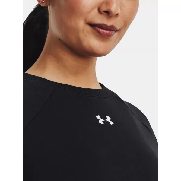  Damen-Sweatshirt UNDER ARMOUR RIVAL FLEECE CREW 1379508-001 SCHWARZ 