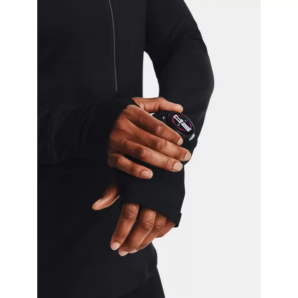  Damen-T-Shirt UNDER ARMOUR QUALIFIER RUN 1/2 ZIP 1379349-001 SCHWARZ 