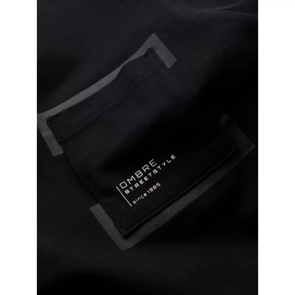  Hemd OMBRE OM-TSPT-0154 SCHWARZ 
