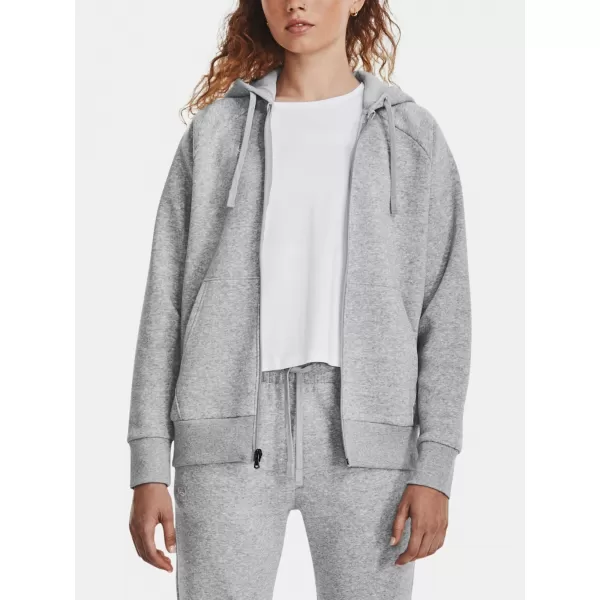  Damen-Sweatshirt UNDER ARMOUR RIVAL FLEECE FZ HOODIE 1379497-012 GRAU 