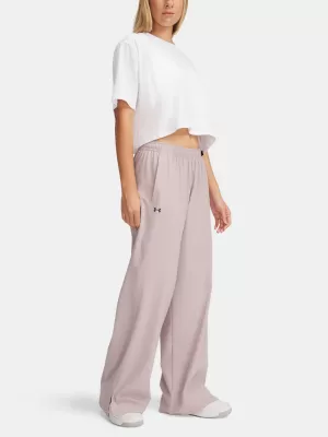 Sporthose für Damen UNDER ARMOUR RIVAL WIDE LEG PANT 1386453-009 GRAU