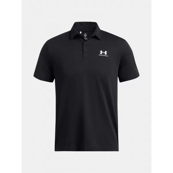 Herren-T-Shirt UNDER ARMOUR ICON POLO 1386608-001 SCHWARZ 