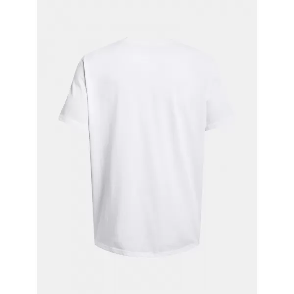  Herren-T-Shirt UNDER ARMOUR HW ARMOUR LABEL SS 1382831-100 WEIß 