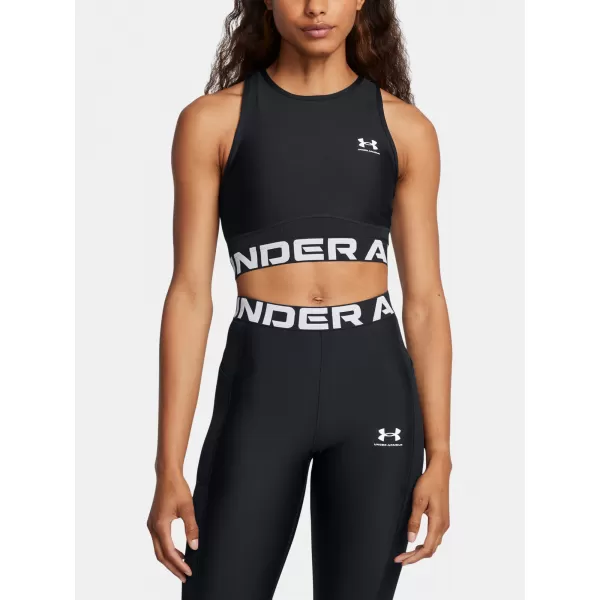  Damen-Tanktop UNDER ARMOUR HEATGEAR RIB TANK 1388694-001 SCHWARZ 