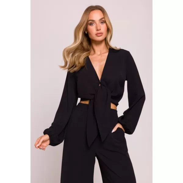 Crop-Top für Damen MOE M861 SCHWARZ 