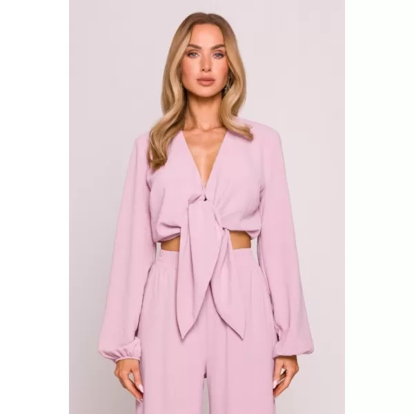  Crop-Top für Damen MOE M861 KREPPROSA 