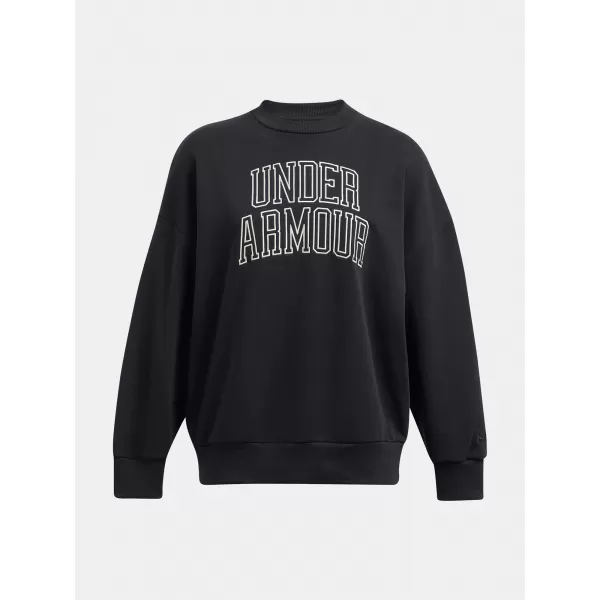  Damen-Sweatshirt UNDER ARMOUR ICON HWT TERRY OS CREW 1386493-001 SCHWARZ 