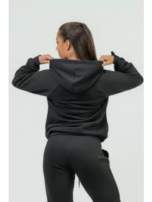 Damen-Sport-Hoodie INTENSE Signature 845 BLACK Nebbia