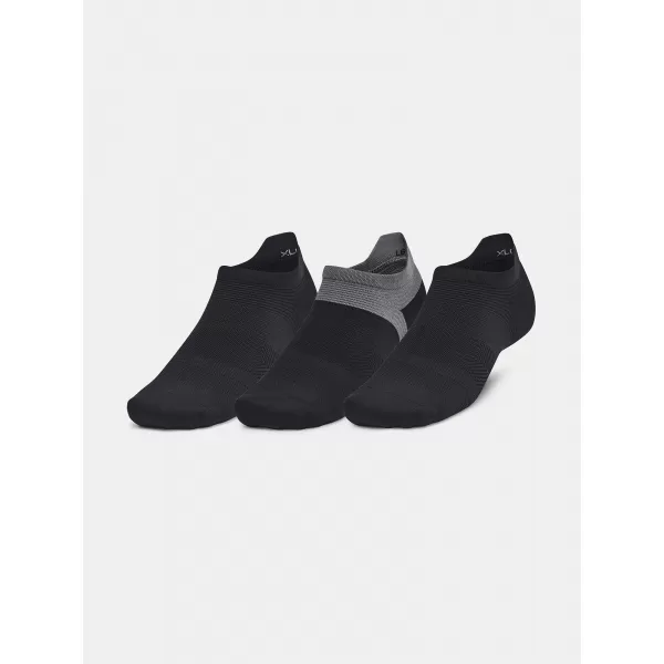  Socken UNDER ARMOUR AD RUN LITE NS (3 PÁRY) 1386237-001 SCHWARZ 