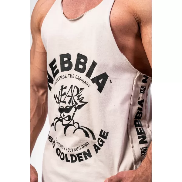  Gewaschener Muscle-Back-String GOLDEN AGE 791 HELLGRAU Nebbia 