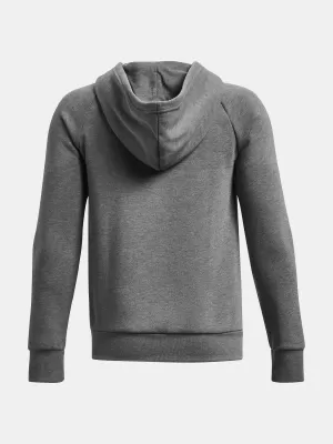 Jungen-Sweatshirt UNDER ARMOUR RIVAL FLEECE FZ HOODIE 1379794-025 GRAU