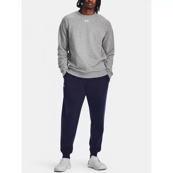  Herren-Sweatshirt UNDER ARMOUR RIVAL FLEECE CREW 1379755-025 GRAU 