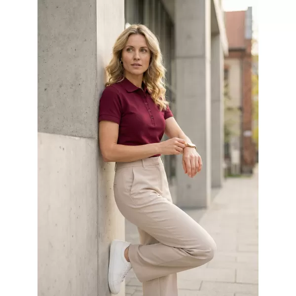  Frauen t -Shirt mit Kragen ALTISPORT NoPrint NP/ALW012 GRANAT 