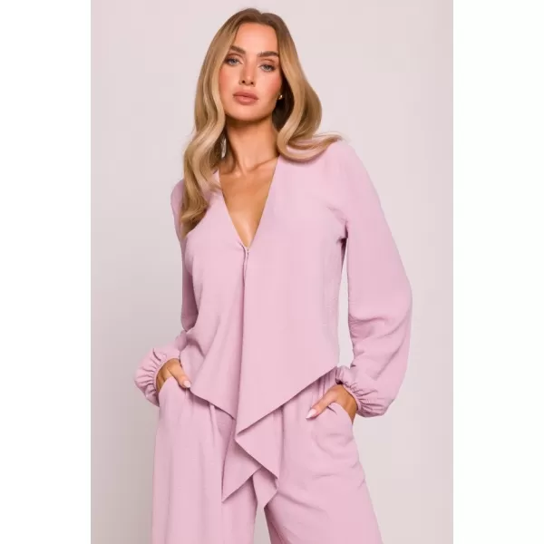  Crop-Top für Damen MOE M861 KREPPROSA 