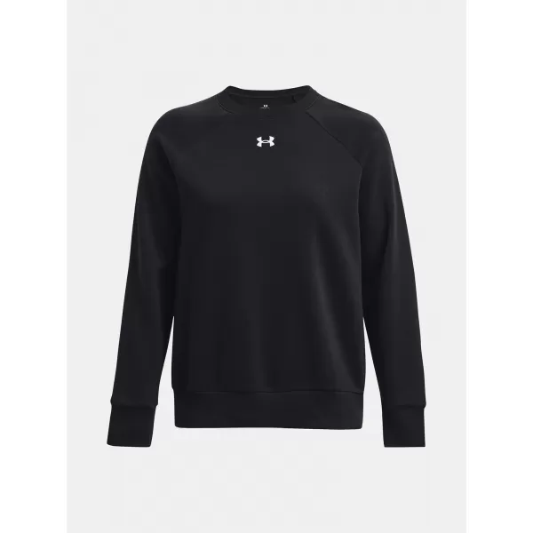  Damen-Sweatshirt UNDER ARMOUR RIVAL FLEECE CREW 1379508-001 SCHWARZ 