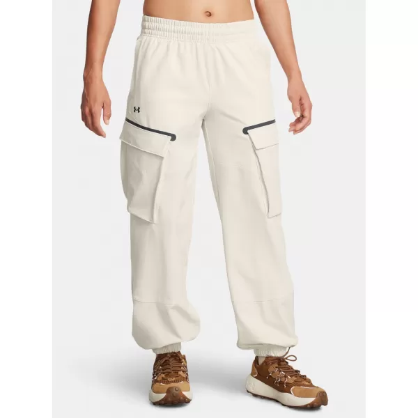  Sporthose für Damen UNDER ARMOUR UNSTOPPABLE CARGO PANT 1386481-110 WEIß 