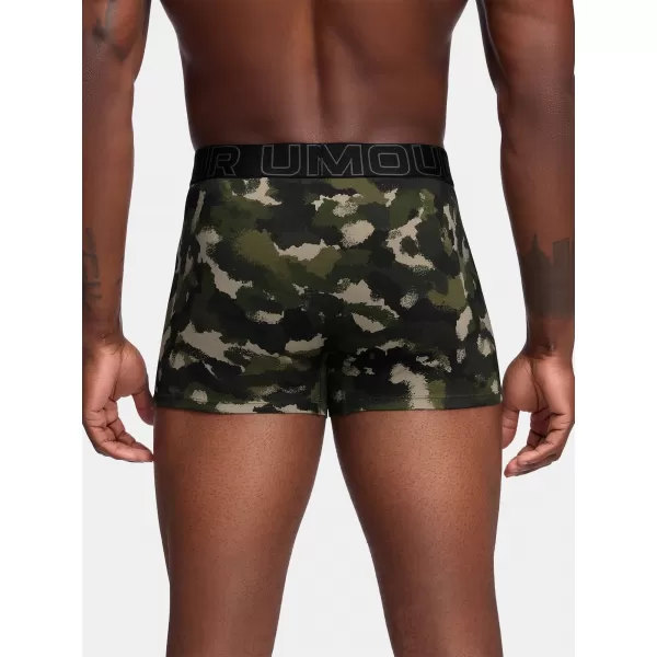  Herren-Boxershorts UNDER ARMOUR M PERF COTTON NOV 3IN 1383892-391 GRÜN 