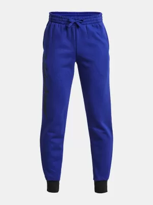 Jogginghose für Jungen UNDER ARMOUR RIVAL FLEECE SCRIPT JGRS 1379789-400 BLAU
