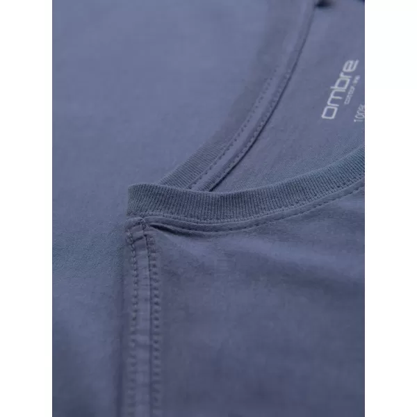  Hemd OMBRE OM-TSBS-0236 BLAUER DENIM 