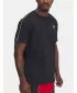 Herren-T-Shirt UNDER ARMOUR ICON HWT TEE TAPING 1390300-001 SCHWARZ