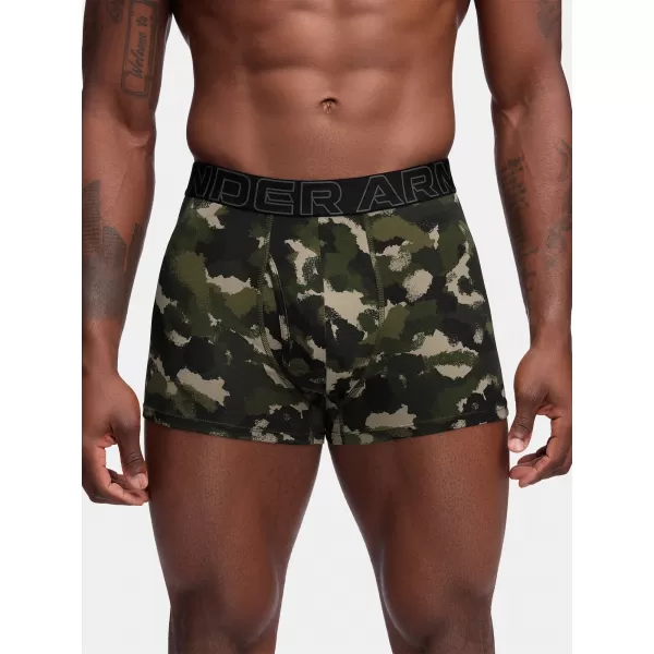  Herren-Boxershorts UNDER ARMOUR M PERF COTTON NOV 3IN 1383892-391 GRÜN 