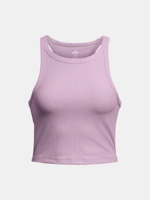 Damen-Tanktop UNDER ARMOUR MERIDIAN RIB CROP TANK 1384008-543 LILA
