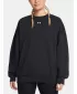 Damen-Sweatshirt UNDER ARMOUR RIVAL FLEECE OS CREW SCHWARZ