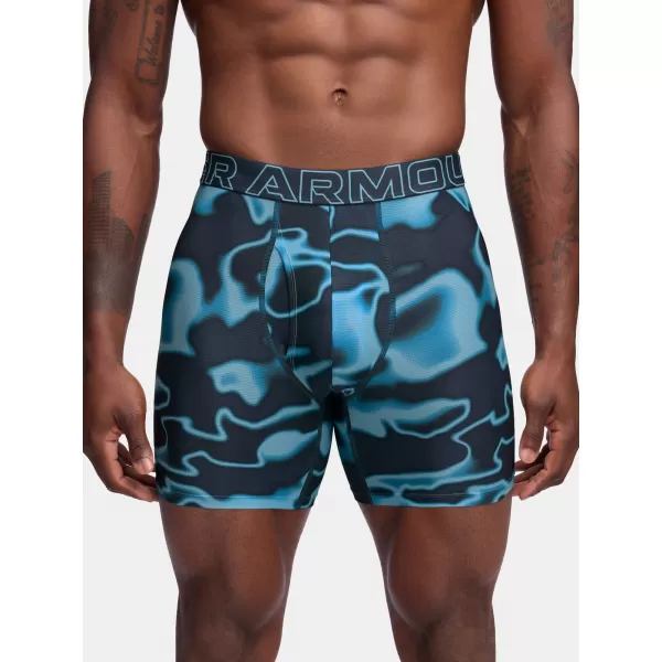  Herren-Boxershorts UNDER ARMOUR M PERF TECH MESH NOV 6IN (3KS) 1383885-494 BLAU 