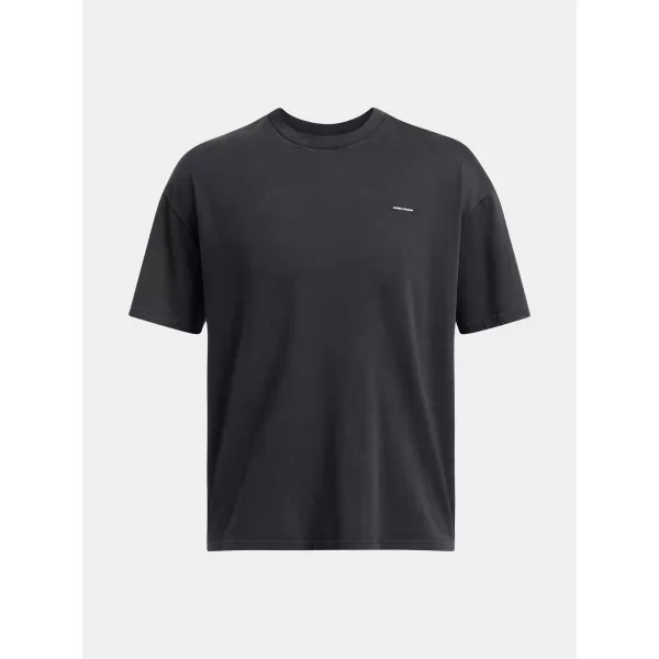  Herren-T-Shirt UNDER ARMOUR M HW OS LOGO WASH SS 1389147-001 SCHWARZ 