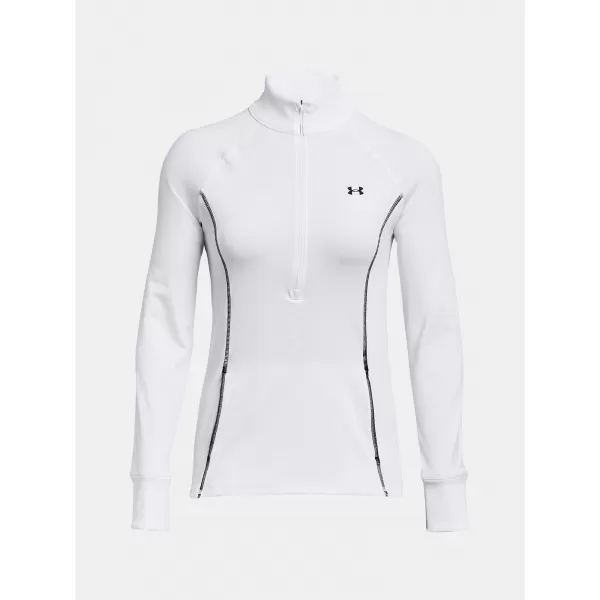  Damen-T-Shirt UNDER ARMOUR TRAIN CW 1/2 ZIP 1379886-100 WEIß 