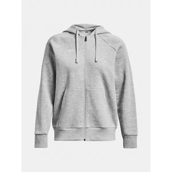  Damen-Sweatshirt UNDER ARMOUR RIVAL FLEECE FZ HOODIE 1379497-012 GRAU 