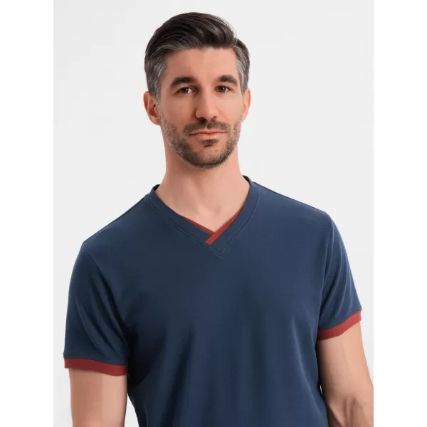  Hemd OMBRE OM-TSCT-0198 MARINEBLAU 