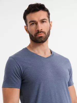 Hemd OMBRE OM-TSBS-0237 BLAUE MELANGE
