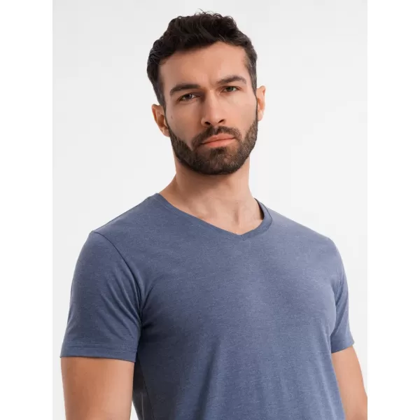  Hemd OMBRE OM-TSBS-0237 BLAUE MELANGE 