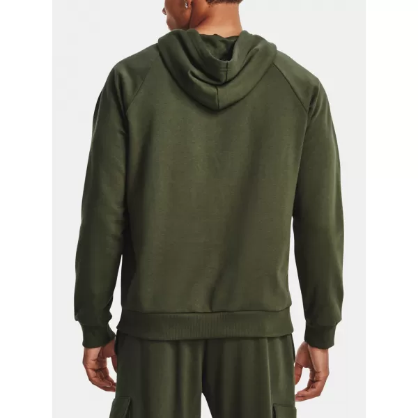  Herren-Sweatshirt UNDER ARMOUR RIVAL FLEECE HOODIE 1379757-390 GRÜN 
