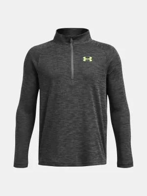 T-Shirt für Jungen UNDER ARMOUR TECH TEXTURED 1/2 ZIP 1382791-025 GRAU