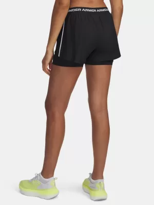 Damen-Shorts UNDER ARMOUR TECH PLAY UP 2IN1 SHORTS 1389895-001 SCHWARZ