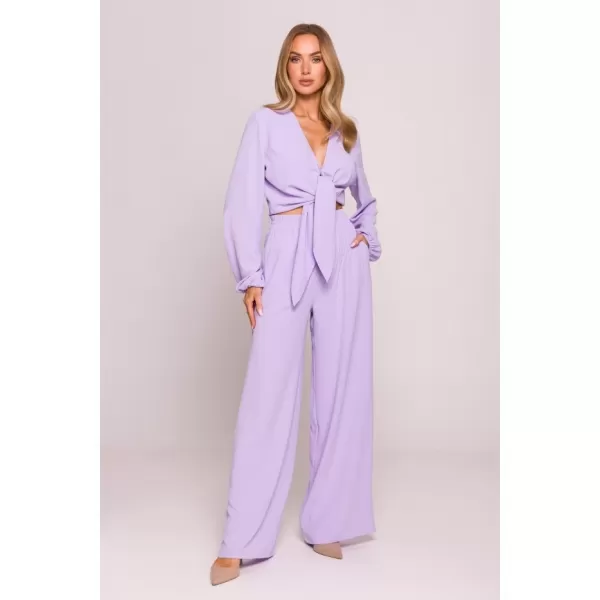  Crop-Top für Damen MOE M861 LILA 
