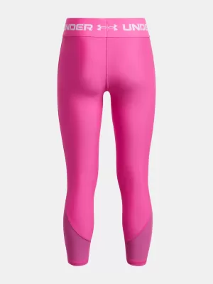 Leggings für Mädchen UNDER ARMOUR ARMOUR ANKLE CROP 1373950-652 ROSA