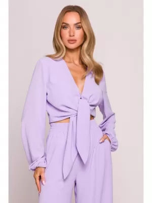 Crop-Top für Damen MOE M861 LILA