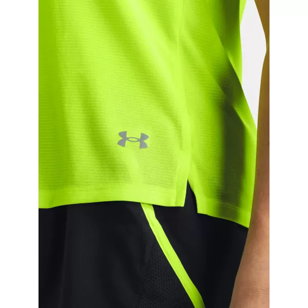  Damen-T-Shirt UNDER ARMOUR LAUNCH SHORTSLEEVE 1382434-731 GRÜN 