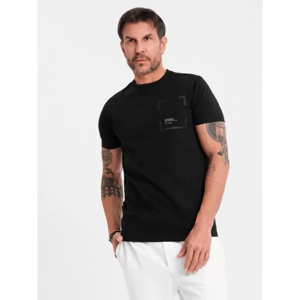  Hemd OMBRE OM-TSPT-0154 SCHWARZ 