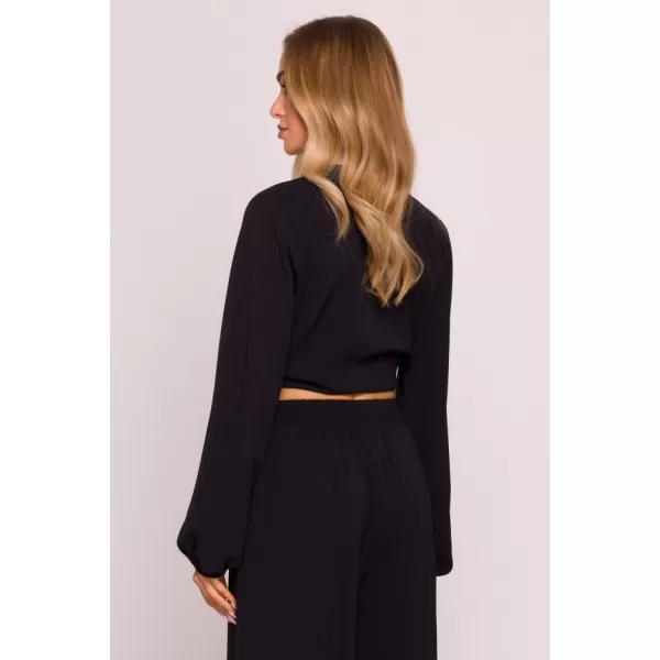 Crop-Top für Damen MOE M861 SCHWARZ 
