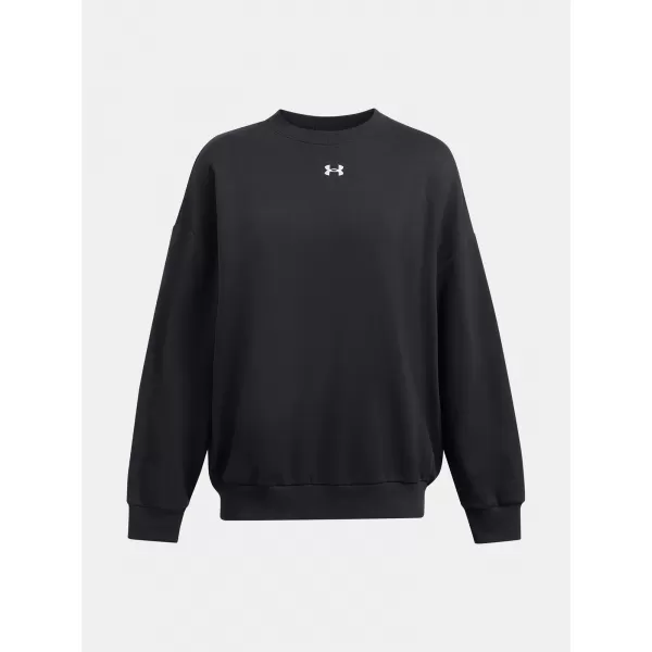  Damen-Sweatshirt UNDER ARMOUR RIVAL FLEECE OS CREW SCHWARZ 