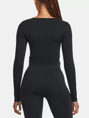 Damen-T-Shirt UNDER ARMOUR TRAIN SEAMLESS LS 1379150-001 SCHWARZ
