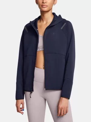 Damen-Sweatshirt UNDER ARMOUR UNSTOPPABLE FLEECE FZ 1379842-410 BLAU