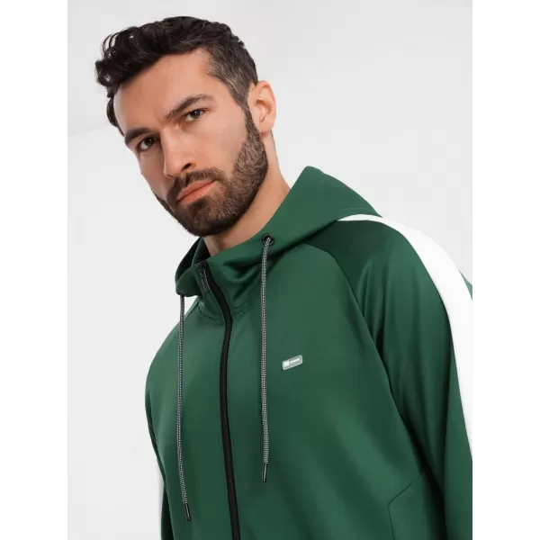  Herren -Sweatshirt OMBRE OM-SSZP-0210 DUNKELGRÜN 